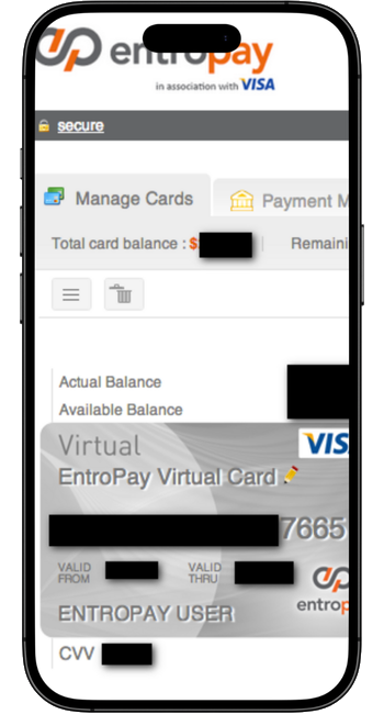 Deposit EntroPay