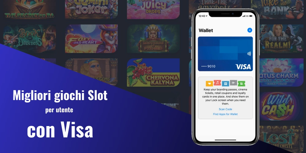 Migliori giochi Slot per utente con Visa