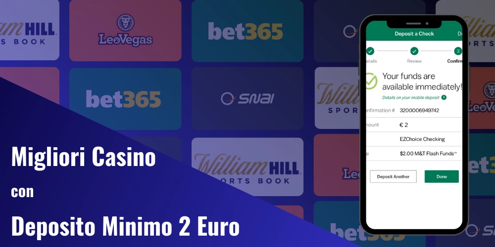 Migliori Casino con Deposito Minimo 2 Euro