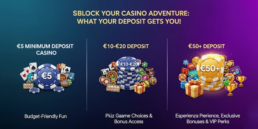 Altri importi di deposito nei casinò online