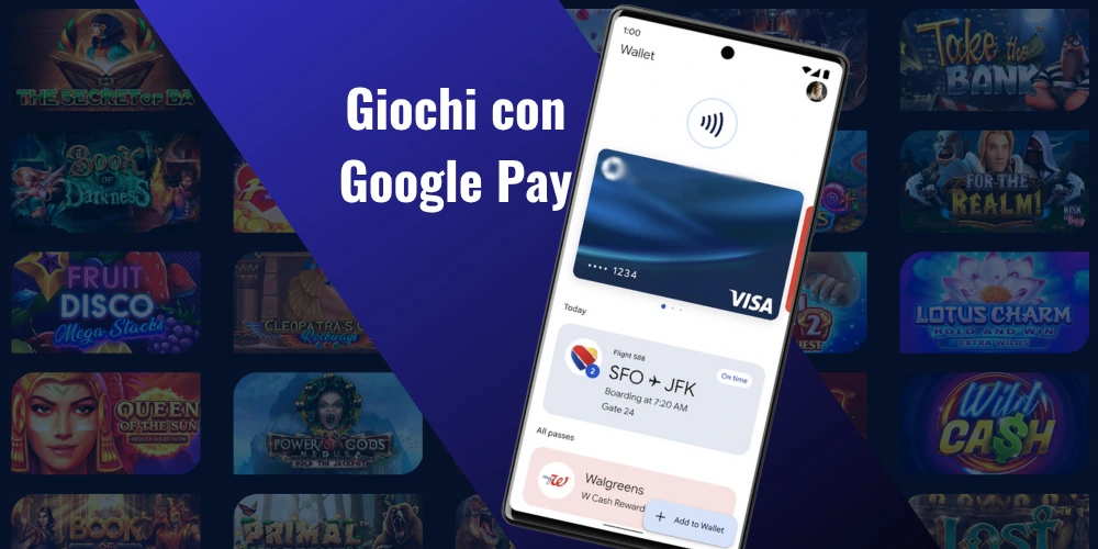 Giochi da casinò disponibili con Google Pay