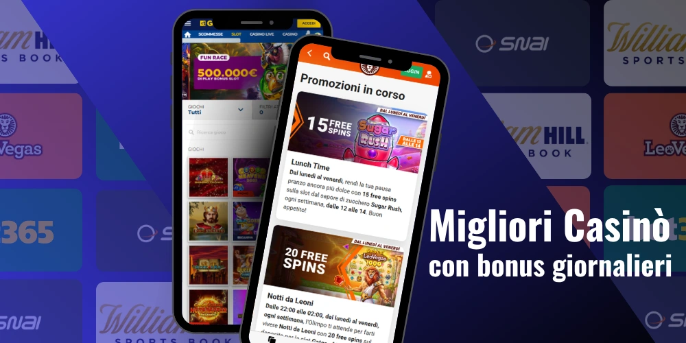 I migliori casinò online con bonus giornalieri