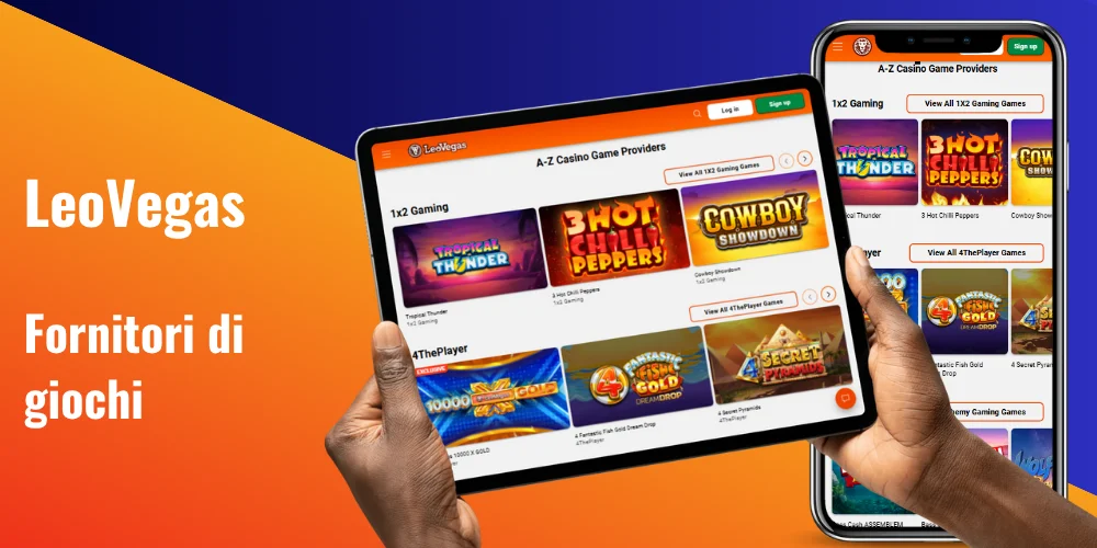 fornitori di giochi leovegas