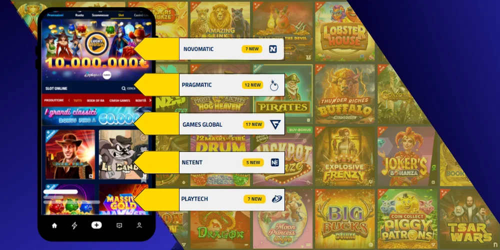 Software Providers su AdmiralBet