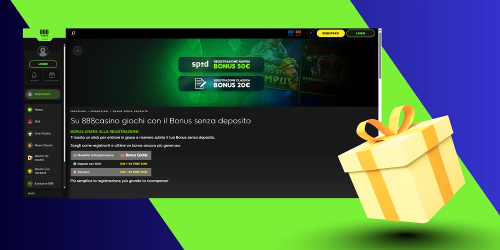 Bonus di benvenuto su 888 casinò