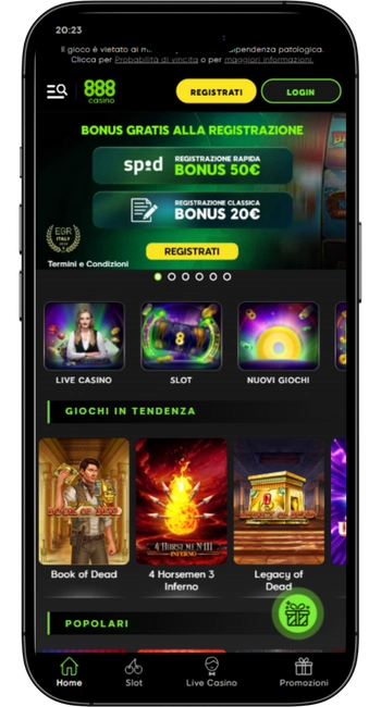 Compatibilità mobile 888