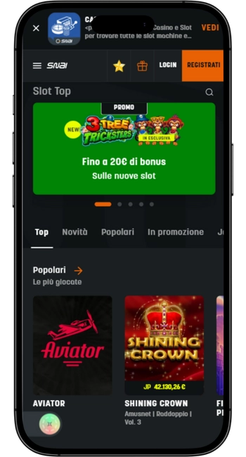 Compatibilità mobile Snai