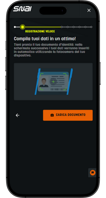 Procedura di registrazione snai