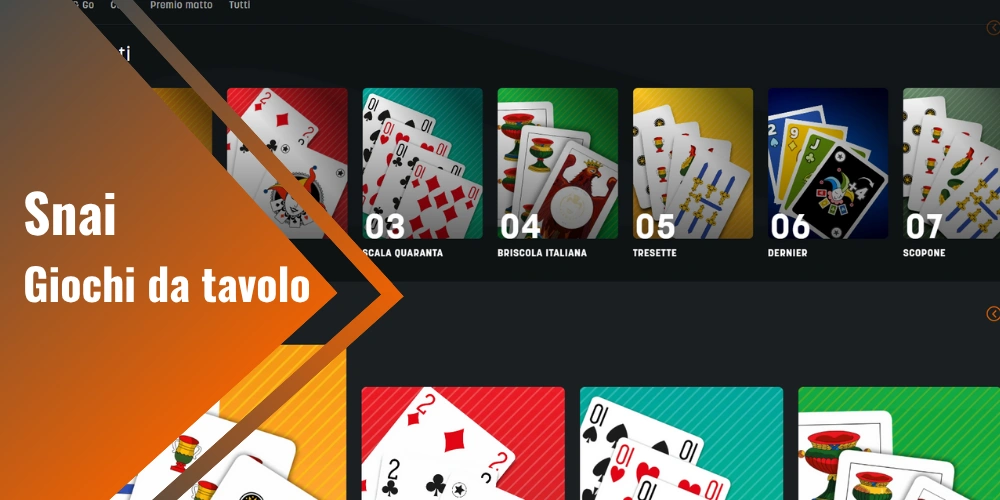 snai Giochi da tavolo