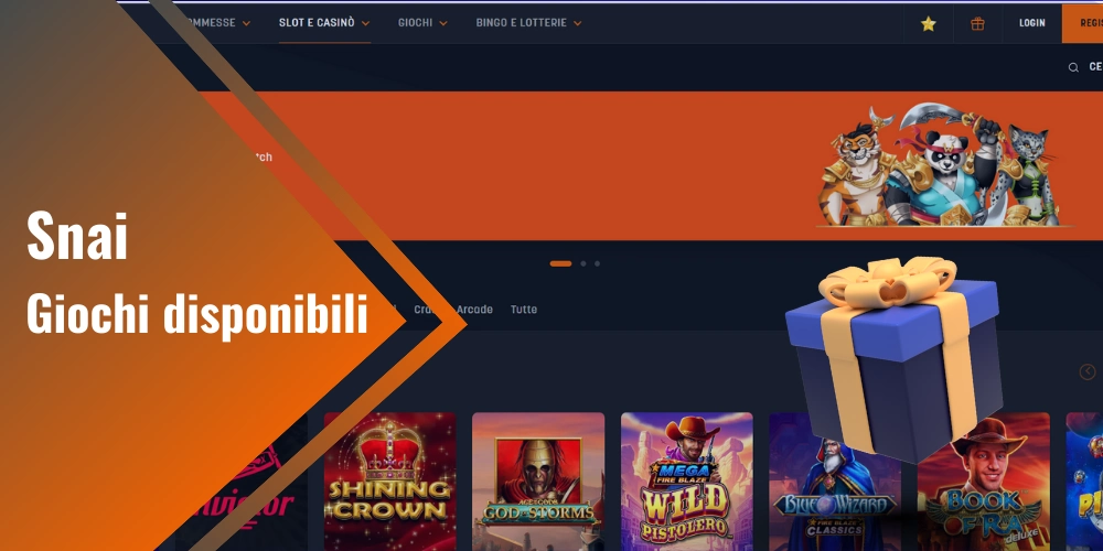 Snai giochi disponibili