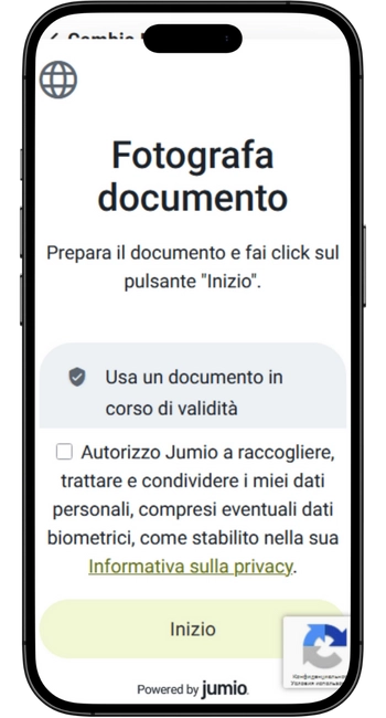 Fotografa il documento