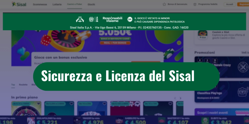 Sicurezza del Casinò Sisal