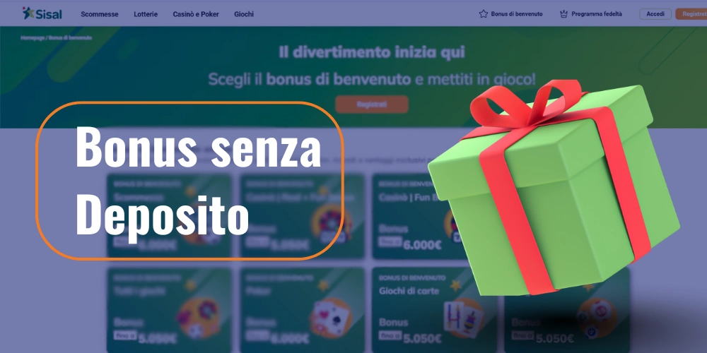 Sisal Casinò bonus senza deposito 2026