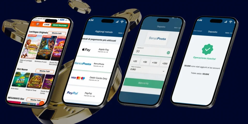 Effettua un deposito con BancoPosta in un casinò online