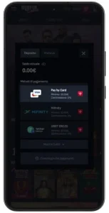 Selezionare la carta di credito