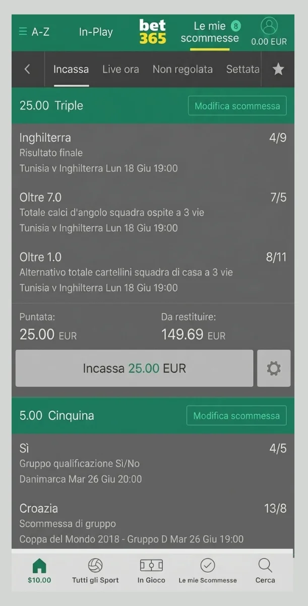 Accesso al conto