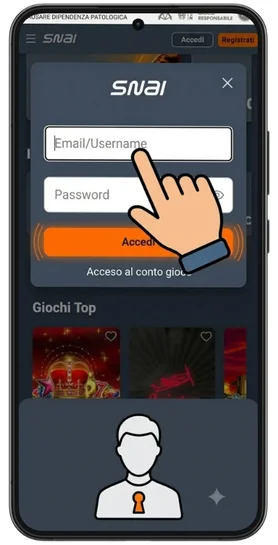 Accesso al conto gioco