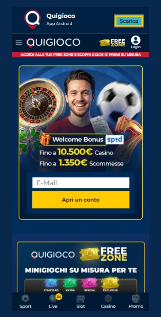 Accesso al sito Quigioco.it