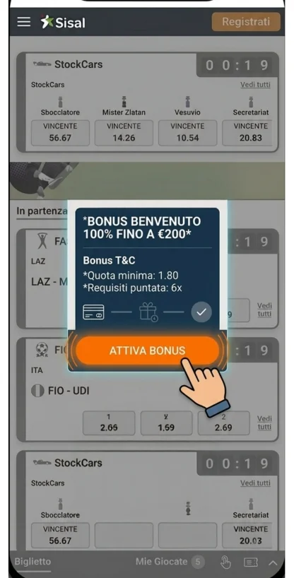 Attivate l'offerta di benvenuto
