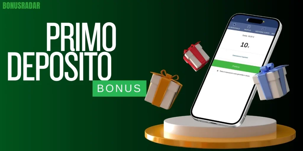 Bonus sul primo deposito per le scommesse