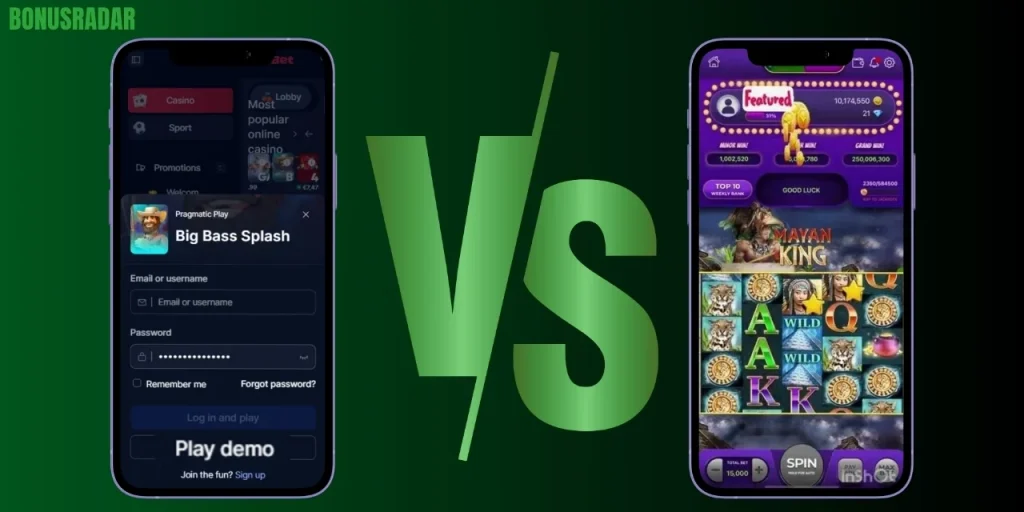Casinò soldi veri vs giochi in modalità demo