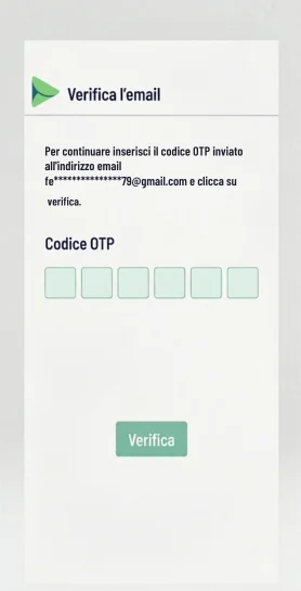 Confermate il deposito con l'OTP