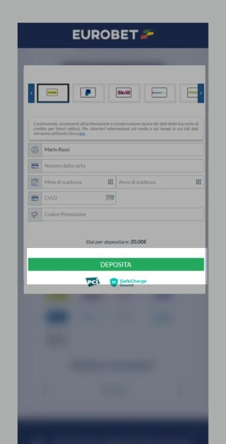 Confermi la richiesta e attenda l'approvazione.