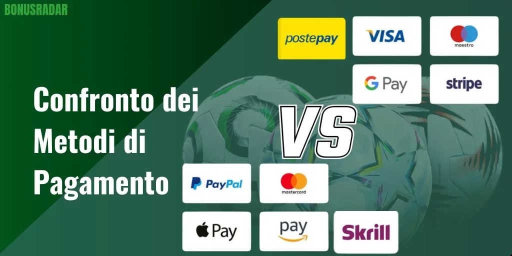 Confronto dei migliori metodi di pagamento per le scommesse