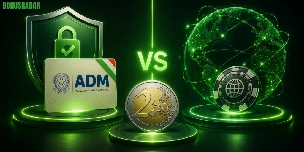 Differenze tra siti scommesse ADM/AAMS e piattaforme internazionali
