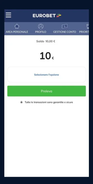 Primo versamento