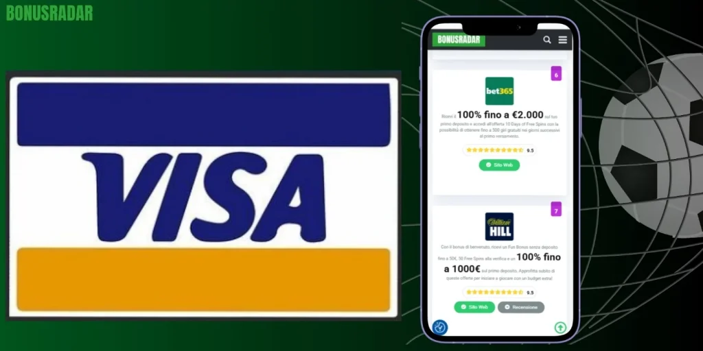 Operatori di scommesse che accettano Visa