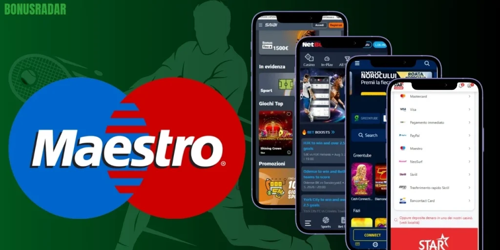 Operatori di scommesse online che accettano Maestro
