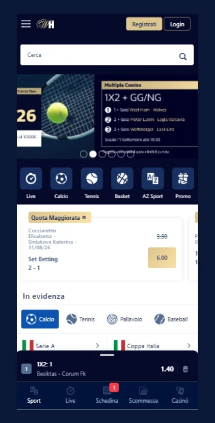 Registrati sul sito ADM