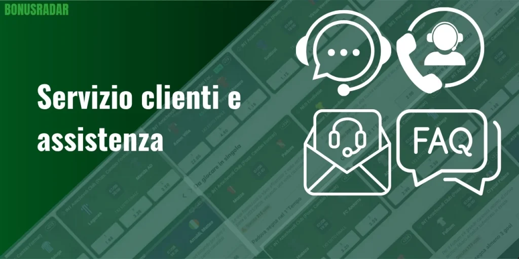 Servizio clienti e assistenza sui siti scommesse