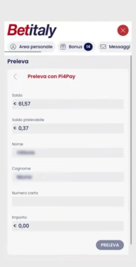 Controllare che il saldo